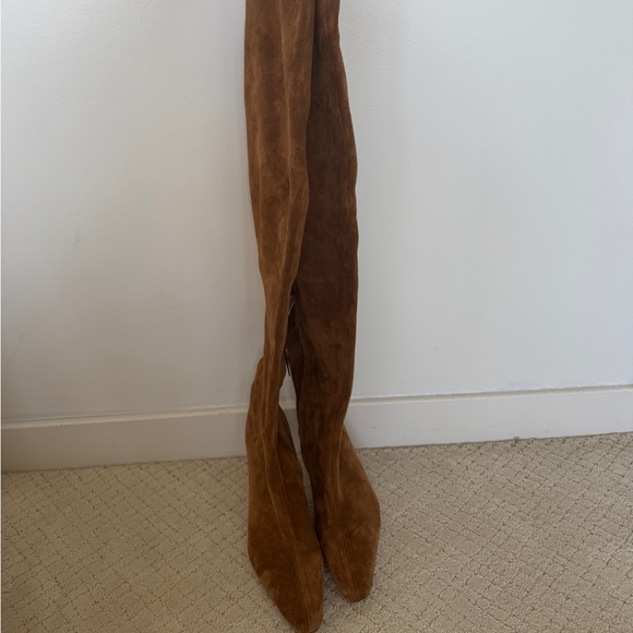 NWT STAUD KNEE HIGH BOOT - TAN SUEDE - 37 - Picture 9 of 10